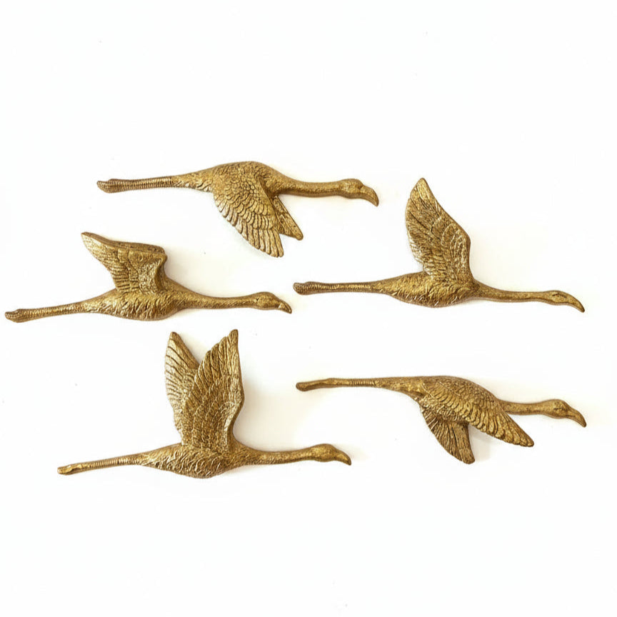 Golden & Pink Flight Wall Decor