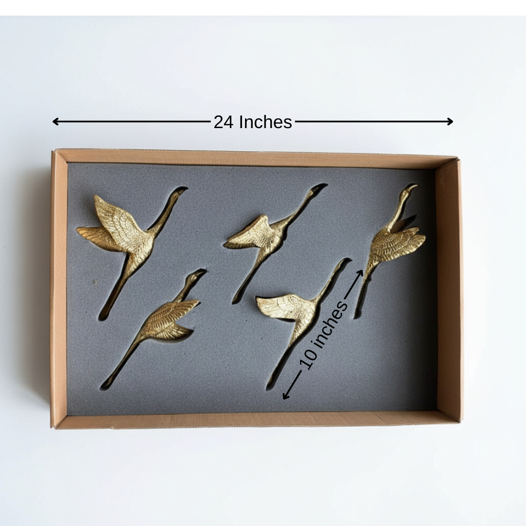 Golden Flight Wall Decor Set