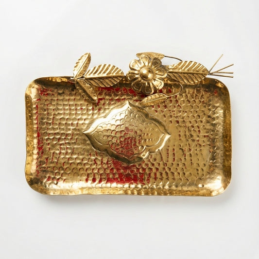 Bloom Brass Tray