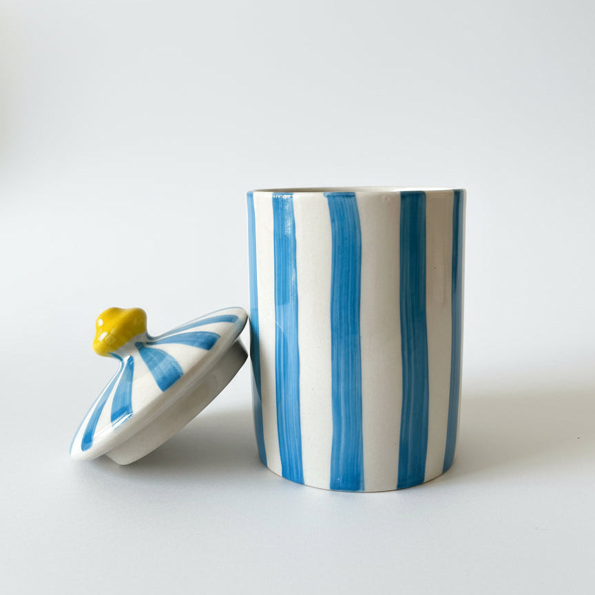 Amalfi Stripe Jar