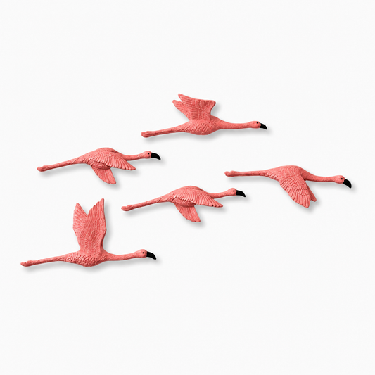 Golden & Pink Flight Wall Decor