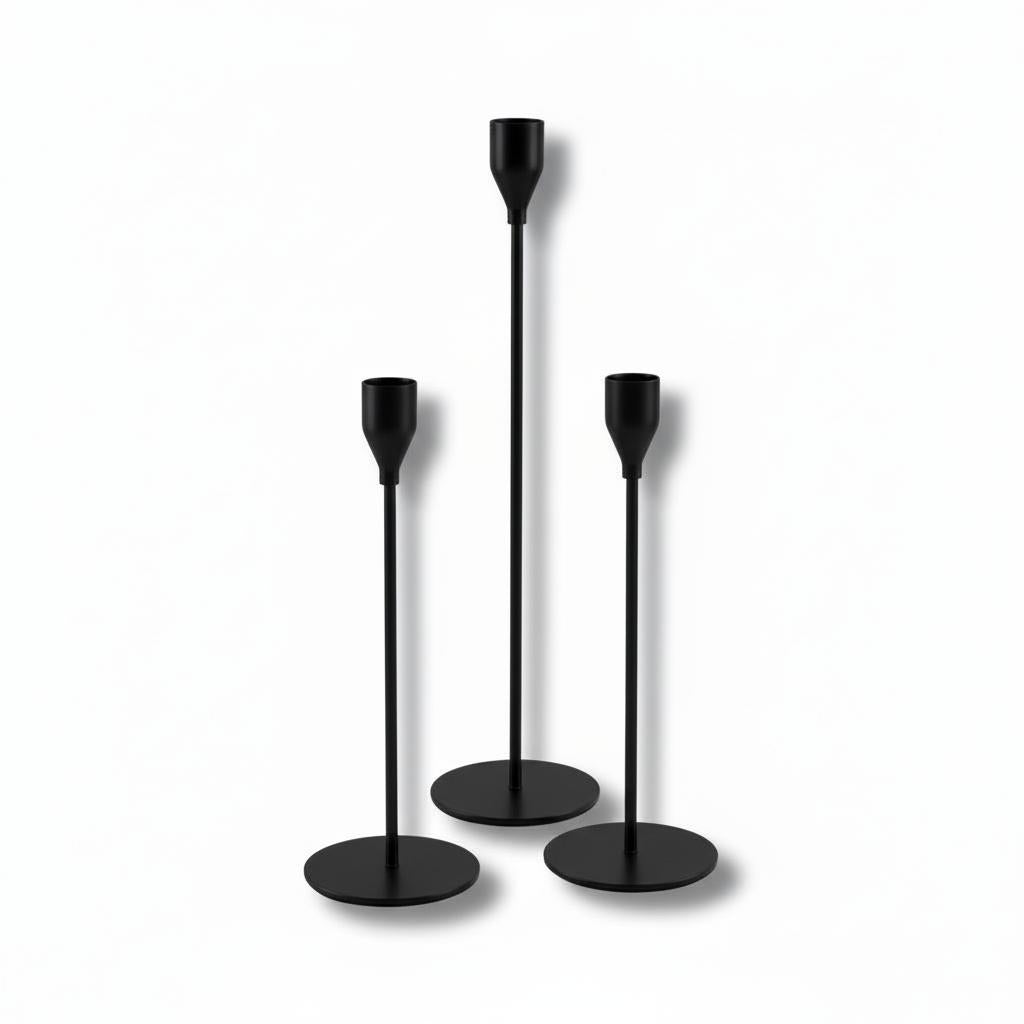 Noir Candle Stand Set
