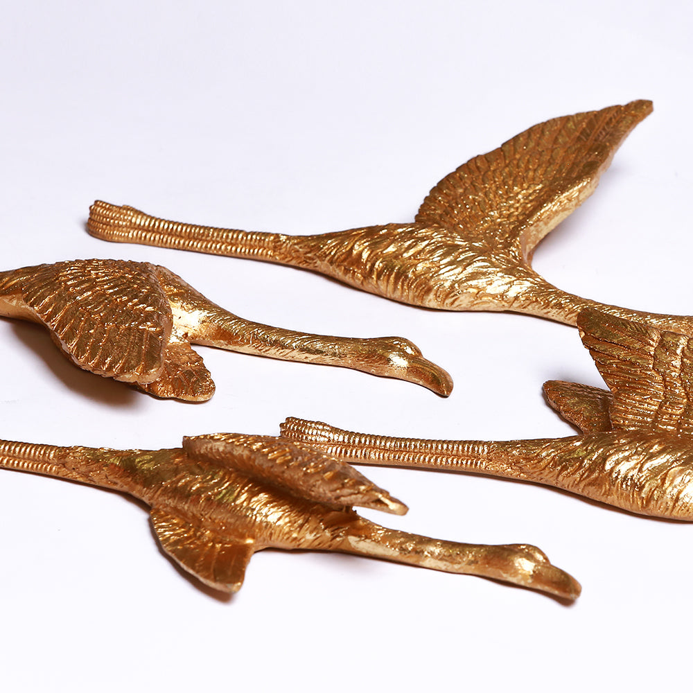 Golden & Pink Flight Wall Decor