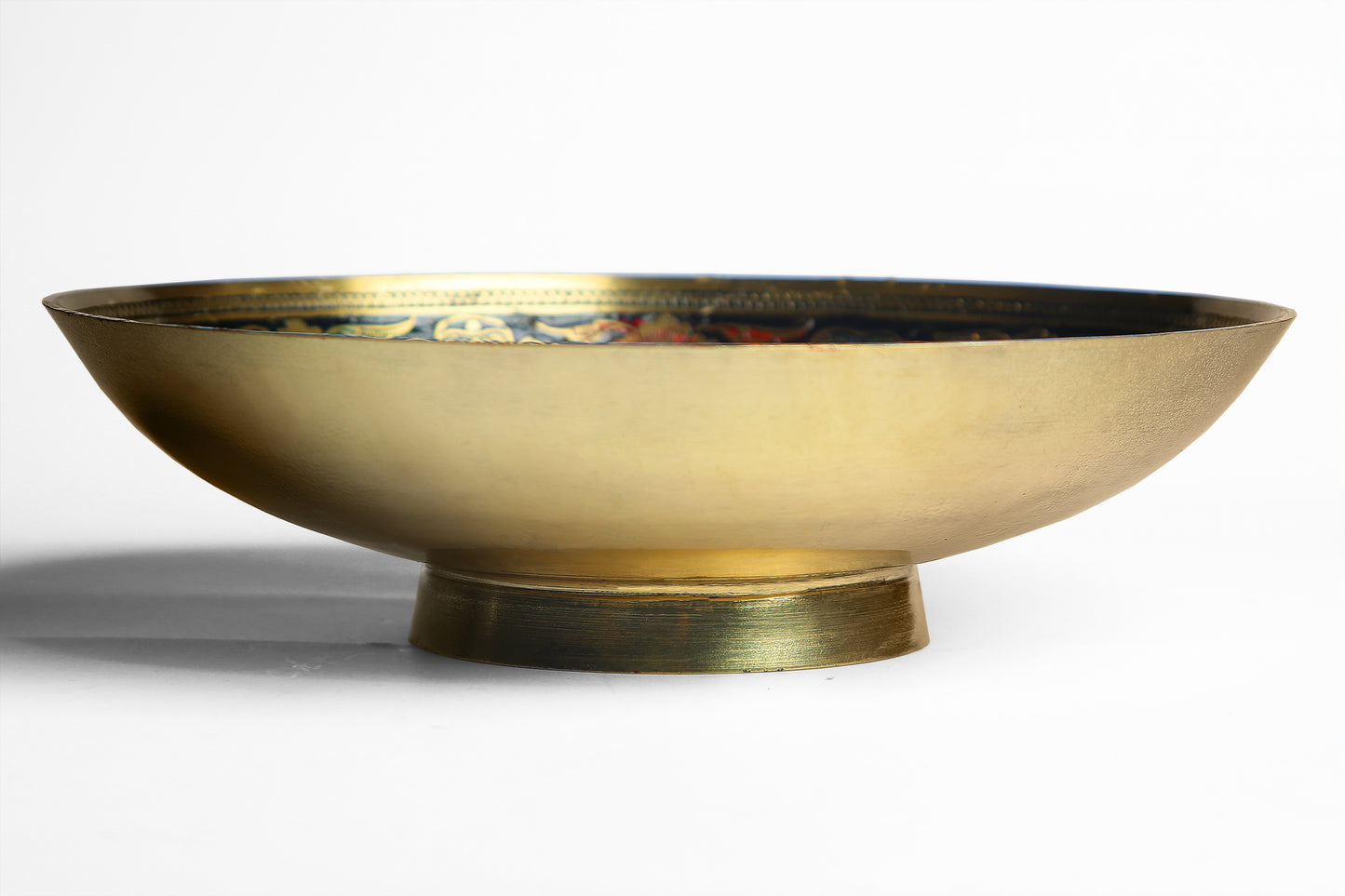 Aurum Hand-Painted Brass Bowl