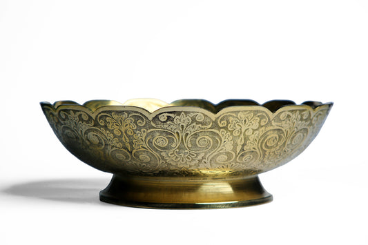 Lumine Brass Engraved Bowl
