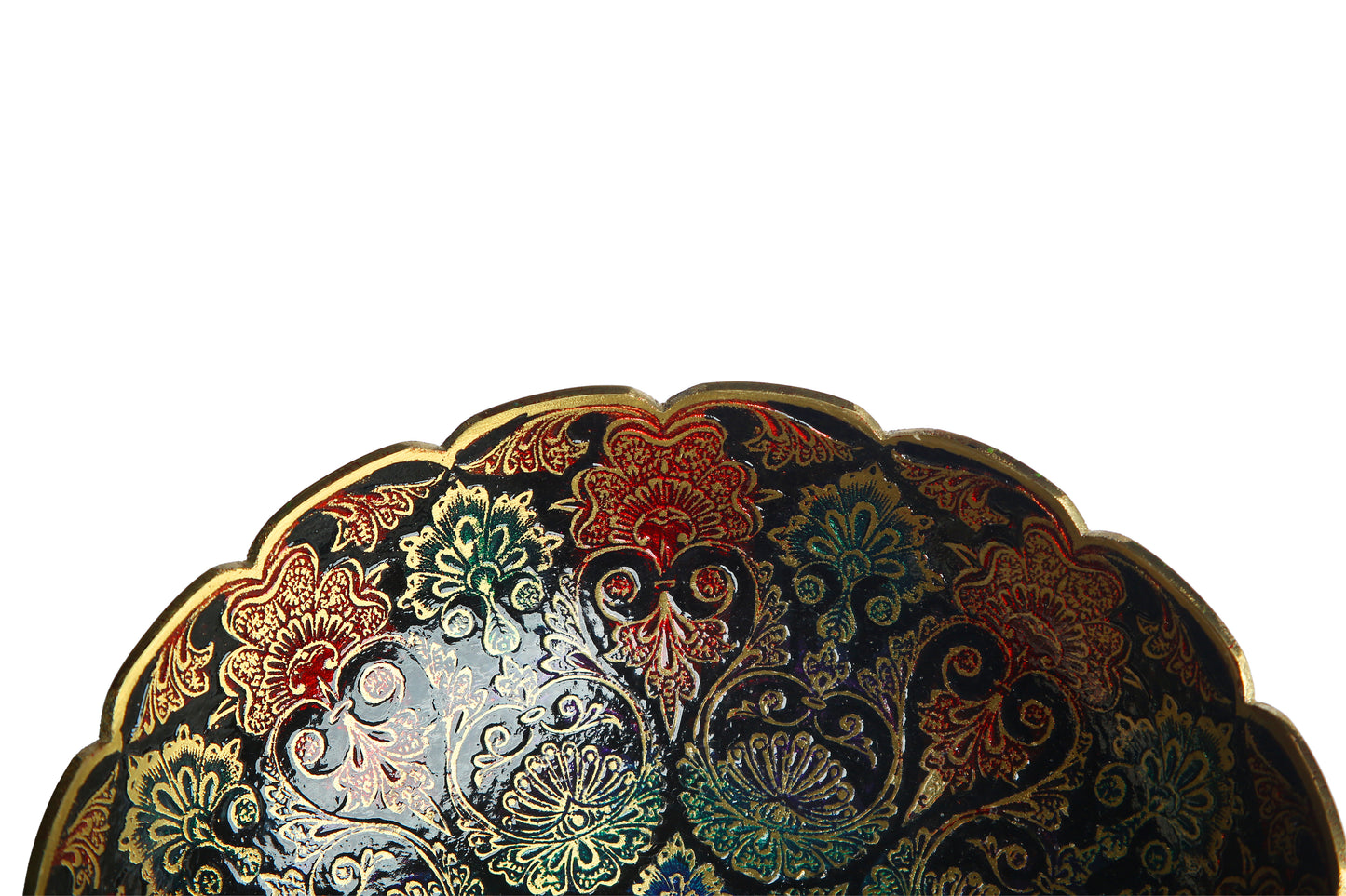 Bloom Hand-Painted Brass Bowl