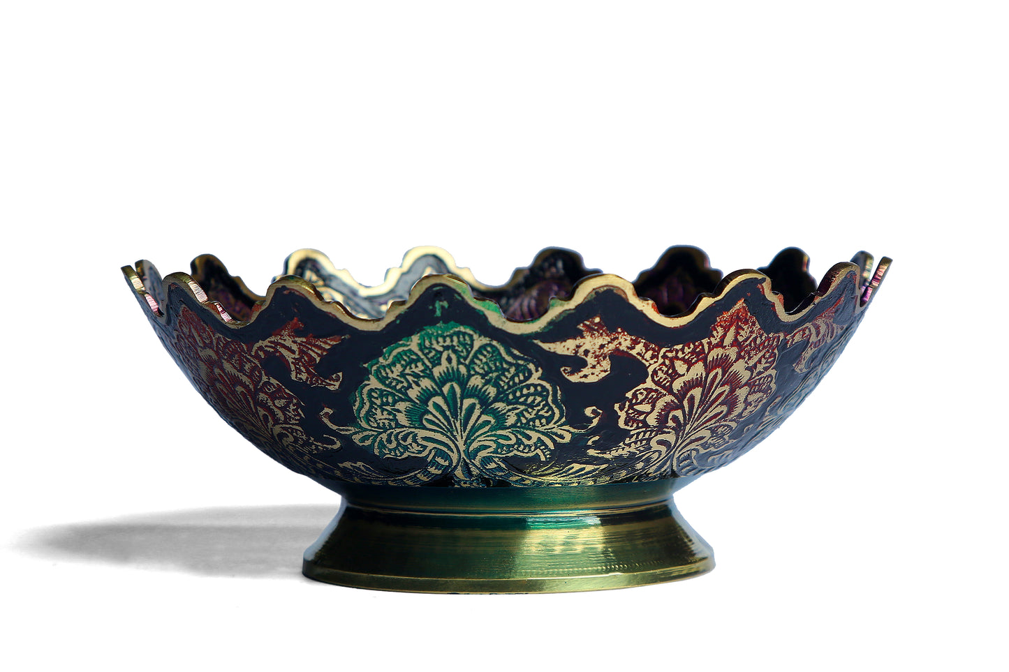 Nyra Brass & Black Bowl