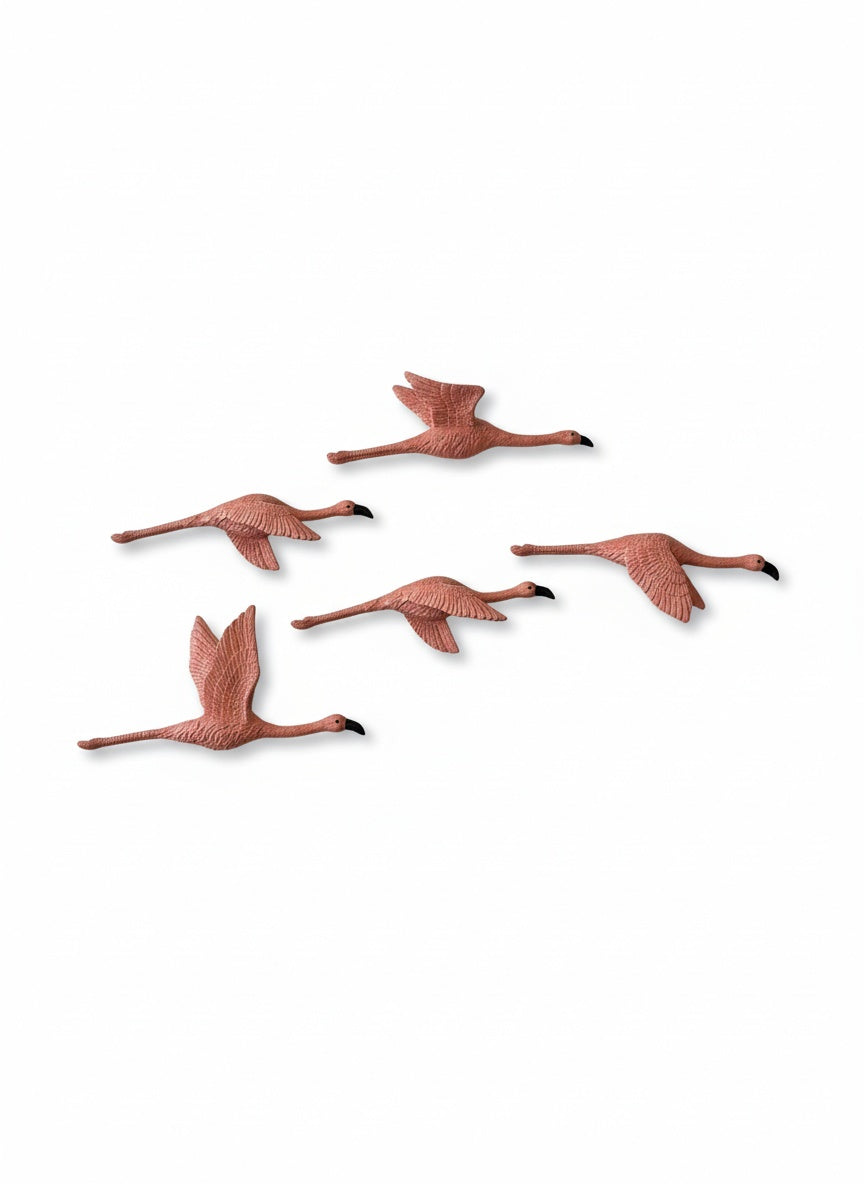 Pink Flight Wall Decor Set